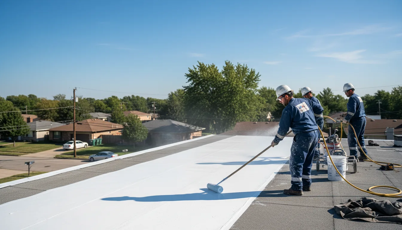 Commercial roof coating in Holts Summit, MO near me